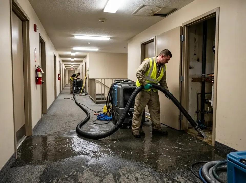 multi-unit-apartment-hallway-f-005 — frequently asked questions, Emergency Burst Pipe Water Extraction & Removal in Centrali…